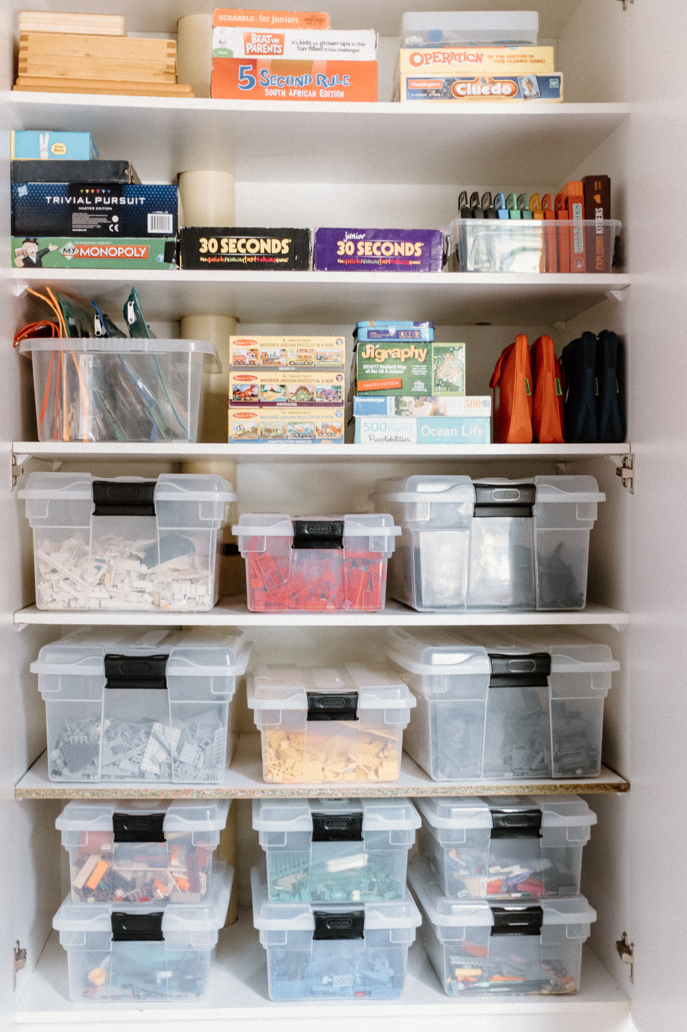 After Sorted toys and games cupboard